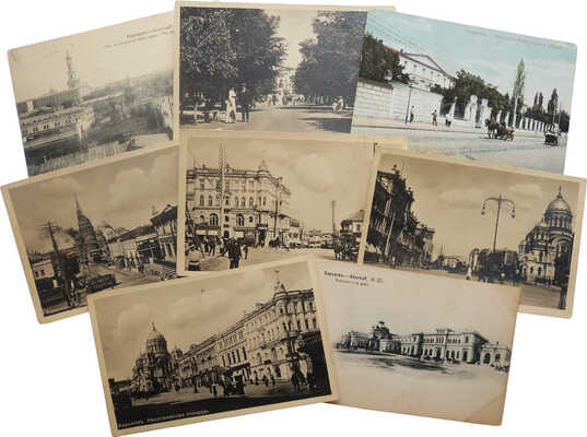 Восемь открыток с видами г. Харькова: